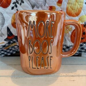 Rae Dunn Iridescent Orange Mug - More Boos Please